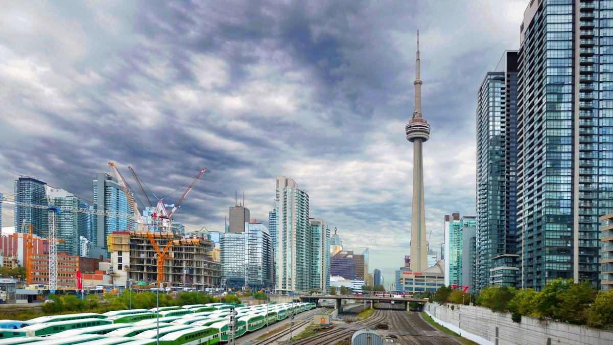Toronto skyline, home city of AI lab Cohere, which received a federal investment of up to $1.6 billion on October 29, 2026